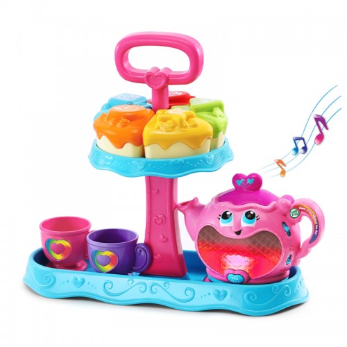 LeapFrog Musical Rainbow Tea Party Deluxe | Sweet Treats Musical Tea Set | Role Play Toy | 1-3 years
